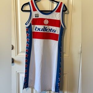 NBA Washington Bullets Hardwood Classic Jersey Dress Size M
